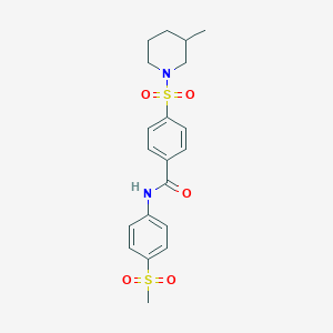 N-(4-methanesulfonylphenyl)-4-[(3-methylpiperidin-1-yl)sulfonyl]benzamide