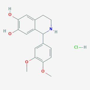 1-(3,4-dimethoxyphenyl)-1,2,3,4-tetrahydroisoquinoline-6,7-diol hydrochloride