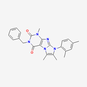 3-benzyl-8-(2,4-dimethylphenyl)-1,6,7-trimethyl-1H,2H,3H,4H,8H-imidazo[1,2-g]purine-2,4-dione