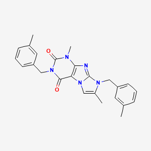 1,7-dimethyl-3,8-bis[(3-methylphenyl)methyl]-1H,2H,3H,4H,8H-imidazo[1,2-g]purine-2,4-dione