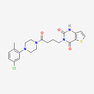 3-{4-[4-(5-chloro-2-methylphenyl)piperazin-1-yl]-4-oxobutyl}-1H,2H,3H,4H-thieno[3,2-d]pyrimidine-2,4-dione