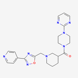 2-[4-(1-{[3-(pyridin-4-yl)-1,2,4-oxadiazol-5-yl]methyl}piperidine-3-carbonyl)piperazin-1-yl]pyrimidine