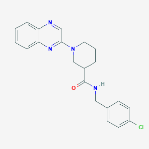 B6488620 N-[(4-chlorophenyl)methyl]-1-(quinoxalin-2-yl)piperidine-3-carboxamide CAS No. 941899-02-1