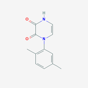 molecular formula C12H12N2O2 B6488837 1-(2,5-dimethylphenyl)-1,2,3,4-tetrahydropyrazine-2,3-dione CAS No. 1031557-34-2