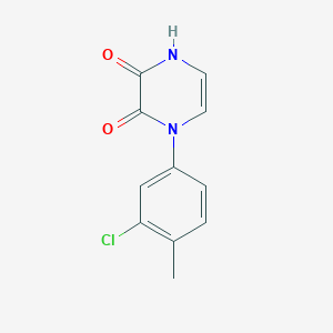 molecular formula C11H9ClN2O2 B6488841 1-(3-chloro-4-methylphenyl)-1,2,3,4-tetrahydropyrazine-2,3-dione CAS No. 1031605-88-5