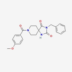 3-benzyl-8-(4-methoxybenzoyl)-1,3,8-triazaspiro[4.5]decane-2,4-dione