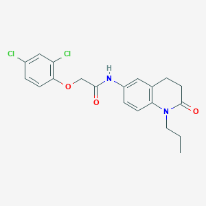 molecular formula C20H20Cl2N2O3 B6488986 2-(2,4-dichlorophenoxy)-N-(2-oxo-1-propyl-1,2,3,4-tetrahydroquinolin-6-yl)acetamide CAS No. 941953-39-5