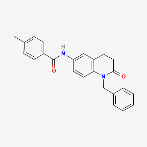 molecular formula C24H22N2O2 B6488994 N-(1-benzyl-2-oxo-1,2,3,4-tetrahydroquinolin-6-yl)-4-methylbenzamide CAS No. 941953-60-2