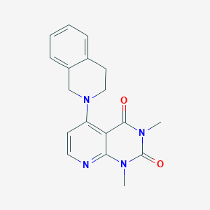 molecular formula C18H18N4O2 B6489028 1,3-dimethyl-5-(1,2,3,4-tetrahydroisoquinolin-2-yl)-1H,2H,3H,4H-pyrido[2,3-d]pyrimidine-2,4-dione CAS No. 941972-39-0