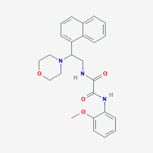 N'-(2-methoxyphenyl)-N-[2-(morpholin-4-yl)-2-(naphthalen-1-yl)ethyl]ethanediamide