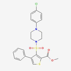 methyl 3-{[4-(4-chlorophenyl)piperazin-1-yl]sulfonyl}-4-phenylthiophene-2-carboxylate