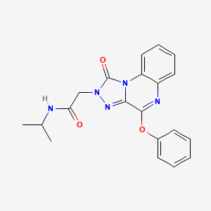 2-{1-oxo-4-phenoxy-1H,2H-[1,2,4]triazolo[4,3-a]quinoxalin-2-yl}-N-(propan-2-yl)acetamide