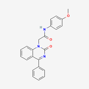 N-(4-methoxyphenyl)-2-(2-oxo-4-phenyl-1,2-dihydroquinazolin-1-yl)acetamide