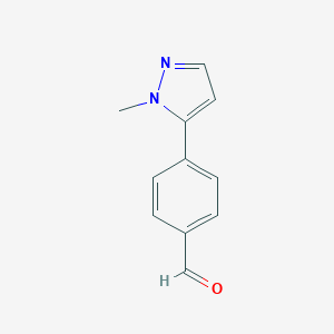 B064897 4-(1-methyl-1H-pyrazol-5-yl)benzaldehyde CAS No. 179055-28-8