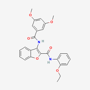 molecular formula C26H24N2O6 B6490318 3-(3,5-dimethoxybenzamido)-N-(2-ethoxyphenyl)-1-benzofuran-2-carboxamide CAS No. 888445-94-1
