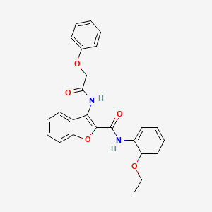 molecular formula C25H22N2O5 B6490332 N-(2-ethoxyphenyl)-3-(2-phenoxyacetamido)-1-benzofuran-2-carboxamide CAS No. 888448-84-8