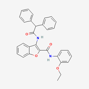 molecular formula C31H26N2O4 B6490350 3-(2,2-diphenylacetamido)-N-(2-ethoxyphenyl)-1-benzofuran-2-carboxamide CAS No. 888450-68-8