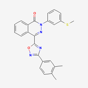 molecular formula C25H20N4O2S B6490581 4-[3-(3,4-dimethylphenyl)-1,2,4-oxadiazol-5-yl]-2-[3-(methylsulfanyl)phenyl]-1,2-dihydrophthalazin-1-one CAS No. 1359197-13-9