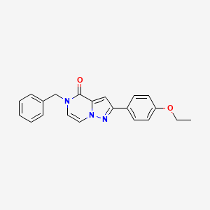 molecular formula C21H19N3O2 B6490704 5-benzyl-2-(4-ethoxyphenyl)-4H,5H-pyrazolo[1,5-a]pyrazin-4-one CAS No. 1358377-62-4