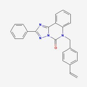 molecular formula C24H18N4O B6490754 6-[(4-ethenylphenyl)methyl]-2-phenyl-5H,6H-[1,2,4]triazolo[1,5-c]quinazolin-5-one CAS No. 1358065-30-1