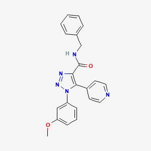N-benzyl-1-(3-methoxyphenyl)-5-(pyridin-4-yl)-1H-1,2,3-triazole-4-carboxamide