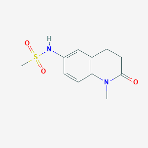 molecular formula C11H14N2O3S B6491162 N-(1-methyl-2-oxo-1,2,3,4-tetrahydroquinolin-6-yl)methanesulfonamide CAS No. 921915-36-8
