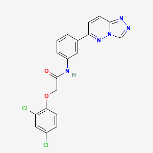 molecular formula C19H13Cl2N5O2 B6491318 2-(2,4-dichlorophenoxy)-N-(3-{[1,2,4]triazolo[4,3-b]pyridazin-6-yl}phenyl)acetamide CAS No. 891115-39-2