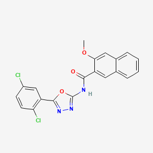 molecular formula C20H13Cl2N3O3 B6491395 N-[5-(2,5-dichlorophenyl)-1,3,4-oxadiazol-2-yl]-3-methoxynaphthalene-2-carboxamide CAS No. 891141-14-3