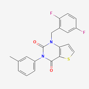 1-[(2,5-difluorophenyl)methyl]-3-(3-methylphenyl)-1H,2H,3H,4H-thieno[3,2-d]pyrimidine-2,4-dione
