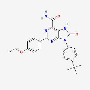molecular formula C24H25N5O3 B6491742 9-(4-tert-butylphenyl)-2-(4-ethoxyphenyl)-8-oxo-8,9-dihydro-7H-purine-6-carboxamide CAS No. 898442-27-8