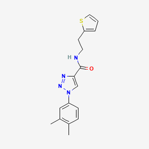 1-(3,4-dimethylphenyl)-N-[2-(thiophen-2-yl)ethyl]-1H-1,2,3-triazole-4-carboxamide