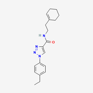 molecular formula C19H24N4O B6492010 N-[2-(cyclohex-1-en-1-yl)ethyl]-1-(4-ethylphenyl)-1H-1,2,3-triazole-4-carboxamide CAS No. 1326879-92-8