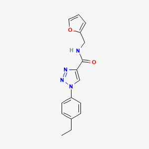 molecular formula C16H16N4O2 B6492061 1-(4-ethylphenyl)-N-[(furan-2-yl)methyl]-1H-1,2,3-triazole-4-carboxamide CAS No. 1326918-74-4