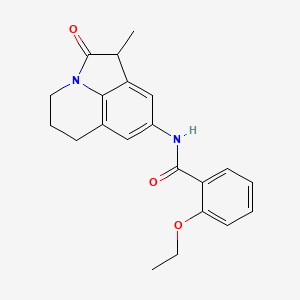molecular formula C21H22N2O3 B6492192 2-ethoxy-N-{3-methyl-2-oxo-1-azatricyclo[6.3.1.0^{4,12}]dodeca-4,6,8(12)-trien-6-yl}benzamide CAS No. 898426-38-5