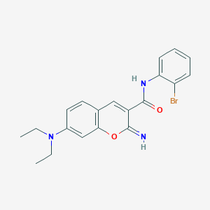 N-(2-bromophenyl)-7-(diethylamino)-2-imino-2H-chromene-3-carboxamide