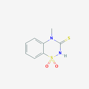 molecular formula C8H8N2O2S2 B6492665 4-methyl-3-sulfanylidene-3,4-dihydro-2H-1lambda6,2,4-benzothiadiazine-1,1-dione CAS No. 1351827-24-1