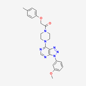 molecular formula C24H25N7O3 B6492769 1-{4-[3-(3-methoxyphenyl)-3H-[1,2,3]triazolo[4,5-d]pyrimidin-7-yl]piperazin-1-yl}-2-(4-methylphenoxy)ethan-1-one CAS No. 920205-86-3