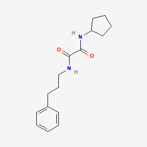 molecular formula C16H22N2O2 B6492800 N-cyclopentyl-N'-(3-phenylpropyl)ethanediamide CAS No. 941980-11-6