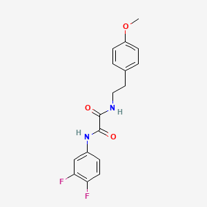 molecular formula C17H16F2N2O3 B6492814 N-(3,4-difluorophenyl)-N'-[2-(4-methoxyphenyl)ethyl]ethanediamide CAS No. 920229-83-0