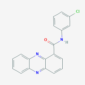molecular formula C19H12ClN3O B6492861 N-(3-chlorophenyl)phenazine-1-carboxamide CAS No. 855375-32-5