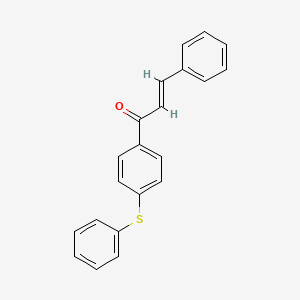 molecular formula C21H16OS B6492863 (2E)-3-phenyl-1-[4-(phenylsulfanyl)phenyl]prop-2-en-1-one CAS No. 76542-40-0
