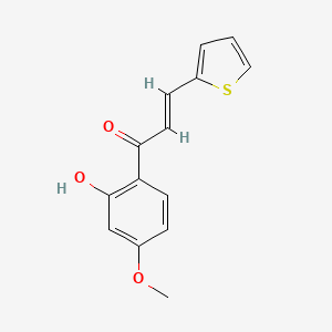 molecular formula C14H12O3S B6492877 (2E)-1-(2-hydroxy-4-methoxyphenyl)-3-(thiophen-2-yl)prop-2-en-1-one CAS No. 6622-60-2