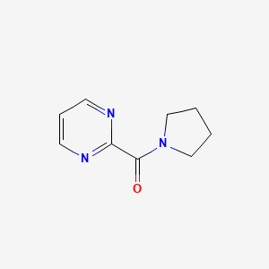 molecular formula C9H11N3O B6492961 2-(pyrrolidine-1-carbonyl)pyrimidine CAS No. 1334374-95-6