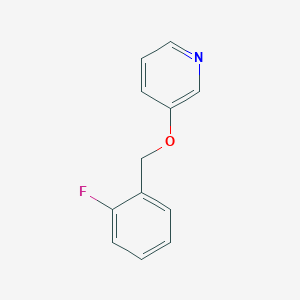 molecular formula C12H10FNO B6493098 3-[(2-fluorophenyl)methoxy]pyridine CAS No. 1707575-06-1