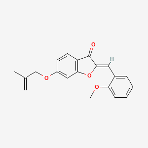 molecular formula C20H18O4 B6493143 (2Z)-2-[(2-methoxyphenyl)methylidene]-6-[(2-methylprop-2-en-1-yl)oxy]-2,3-dihydro-1-benzofuran-3-one CAS No. 858769-22-9