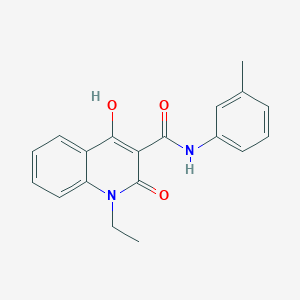 molecular formula C19H18N2O3 B6493261 1-ethyl-4-hydroxy-N-(3-methylphenyl)-2-oxo-1,2-dihydroquinoline-3-carboxamide CAS No. 303100-73-4