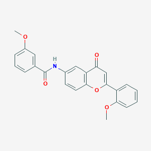 molecular formula C24H19NO5 B6493494 3-methoxy-N-[2-(2-methoxyphenyl)-4-oxo-4H-chromen-6-yl]benzamide CAS No. 923113-43-3