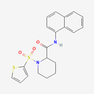 molecular formula C20H20N2O3S2 B6493541 N-(naphthalen-1-yl)-1-(thiophene-2-sulfonyl)piperidine-2-carboxamide CAS No. 1049832-01-0