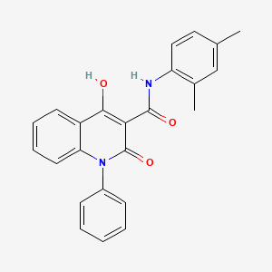 molecular formula C24H20N2O3 B6493559 N-(2,4-dimethylphenyl)-4-hydroxy-2-oxo-1-phenyl-1,2-dihydroquinoline-3-carboxamide CAS No. 1040645-21-3