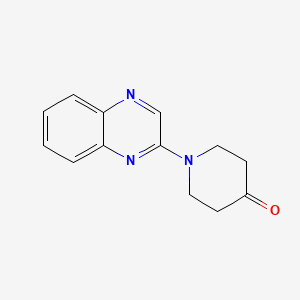 molecular formula C13H13N3O B6493654 1-(quinoxalin-2-yl)piperidin-4-one CAS No. 1233932-06-3